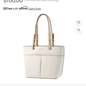 💓LIKE NEW! Michael Kors Ladies Bedford Medium Pebbled Leather Tote Bag